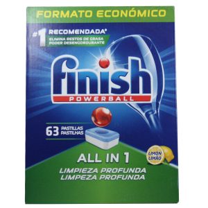 Finish dishwasher powerball 63 u. All in one lemon